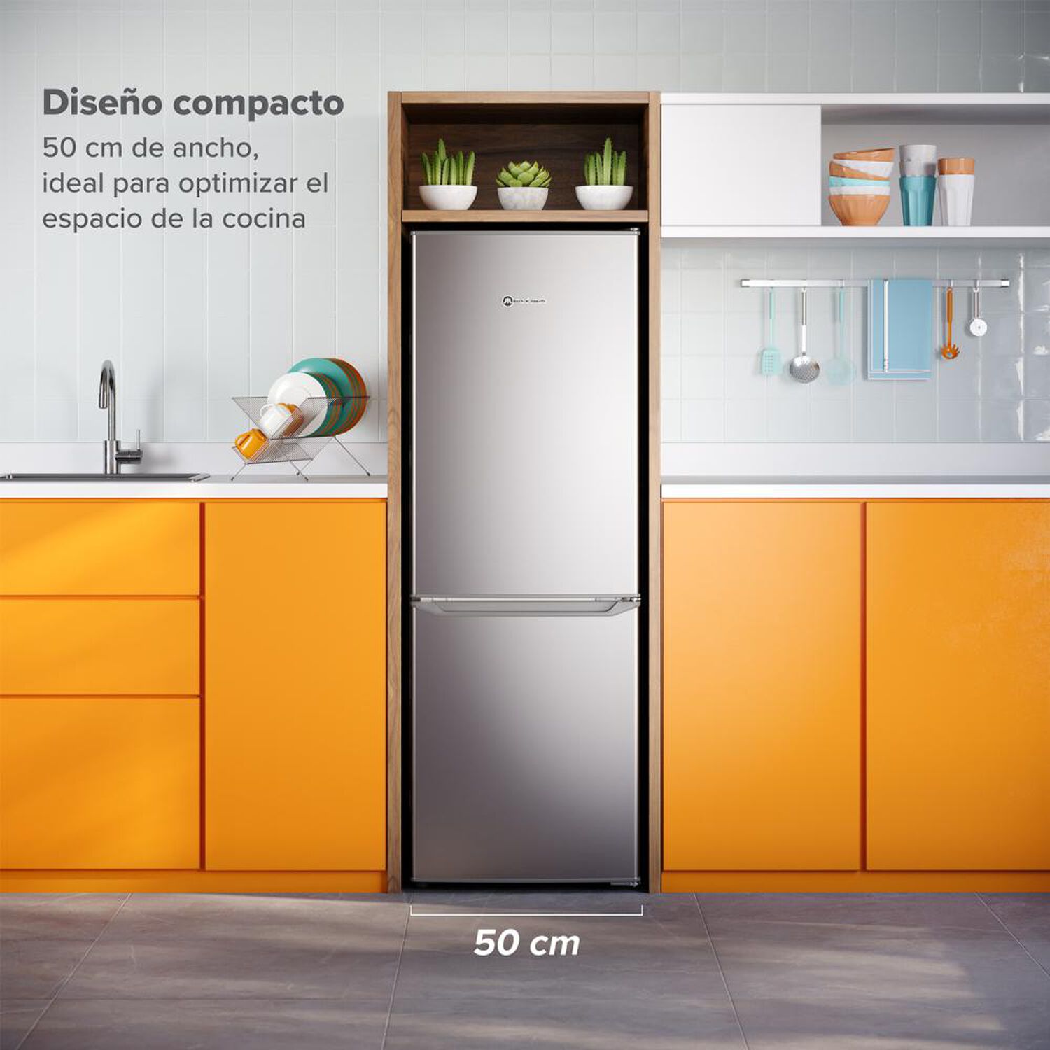 Refrigerador Bottom Freezer Mademsa MED 165 / Fr&iacute;o Directo / 166 Litros / A+ image number 5.0